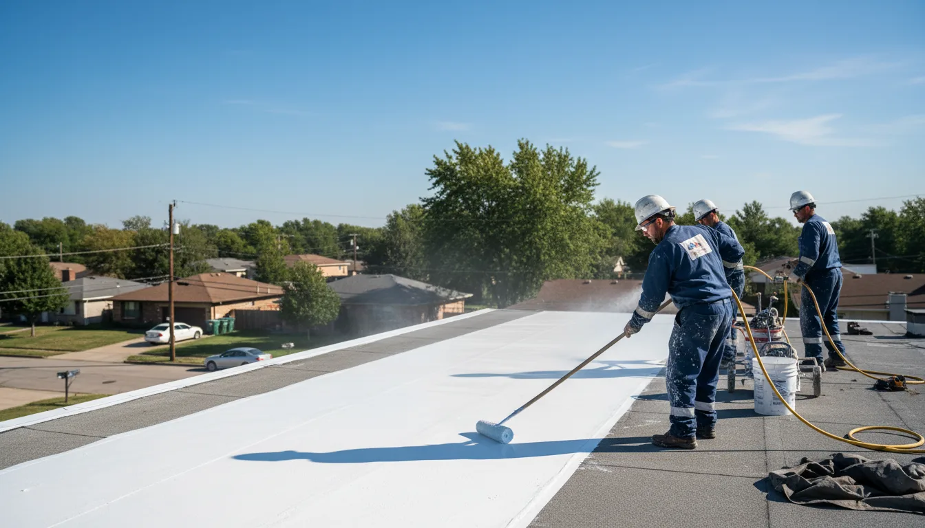 Commercial roof coating in Altona, IL near me